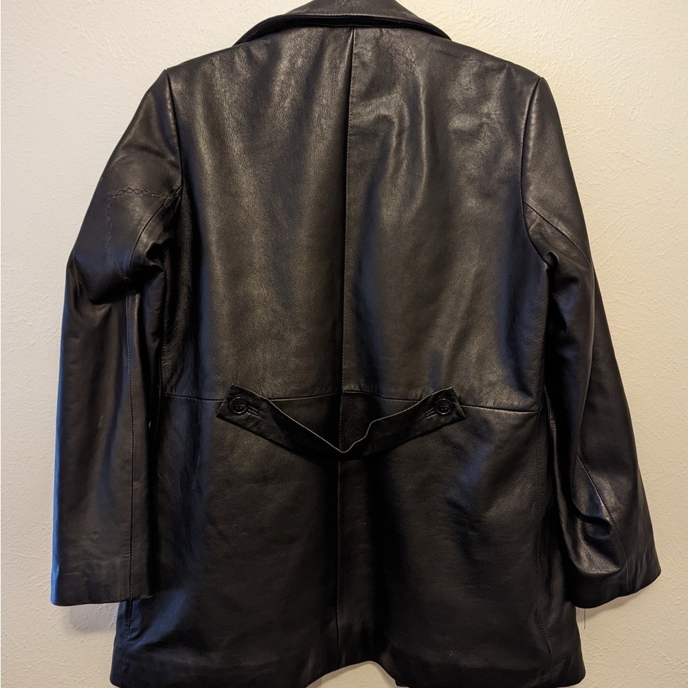 Gap Black Leather Jacket - image 2